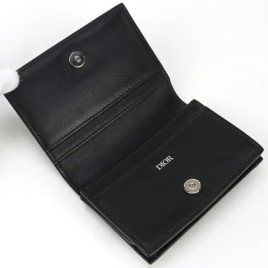 中古 ディオール カードケース メンズ ブランド Dior ビジネスカードホルダー ブラック 財布 USDCD96368011