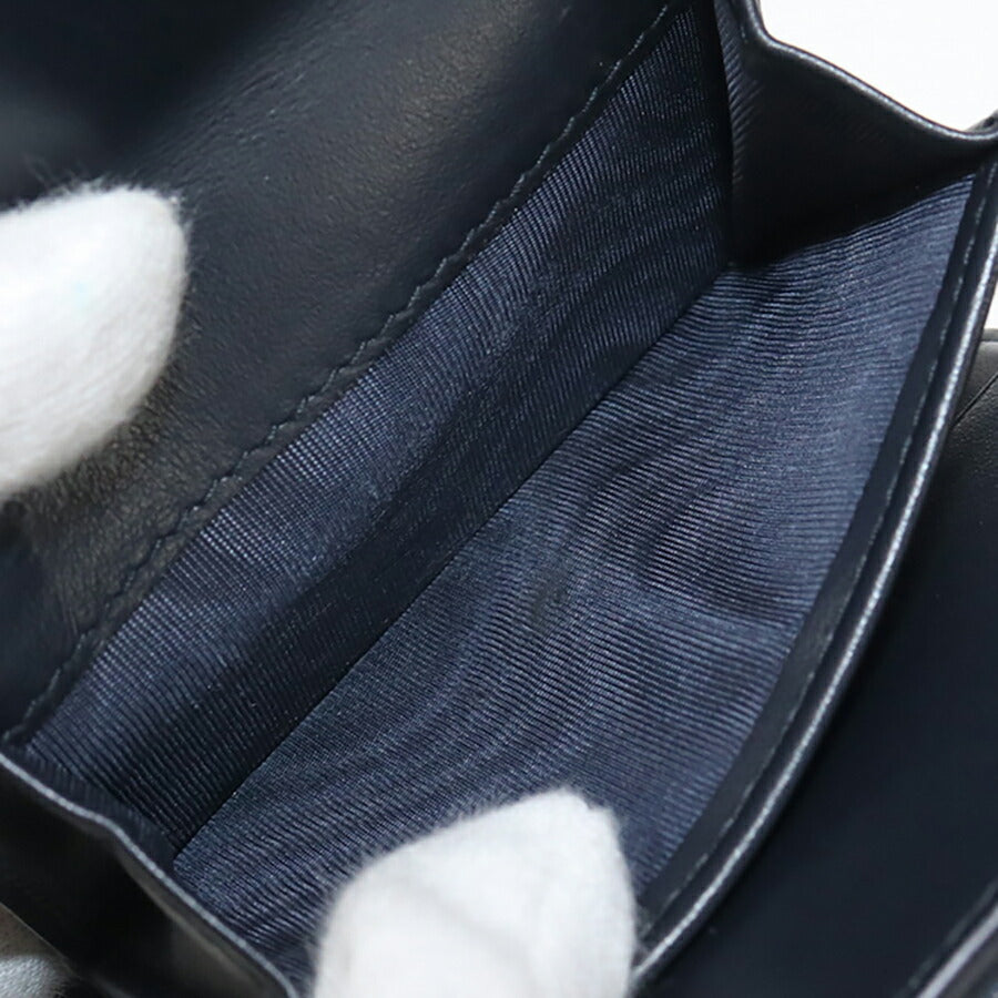 中古 ディオール 三折財布 レディース ブランド Dior サドル ニンファエア ウォレット S5912 CTZQ_M928 ネイビー 財布 USDCD96644011