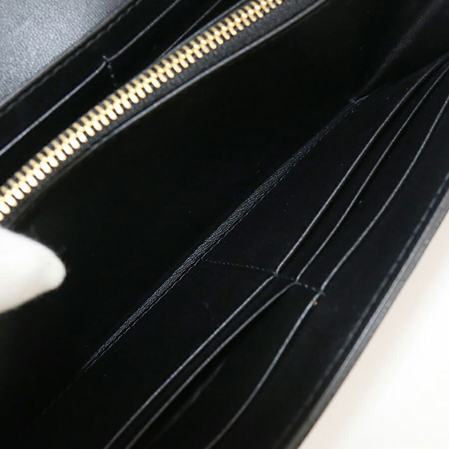 中古 ディオール 長財布ニ折小銭入付き レディース ブランド Dior ディオール カロ Orchid ロングウォレット S5039 UWHC M900 ブラック USDCD96688011