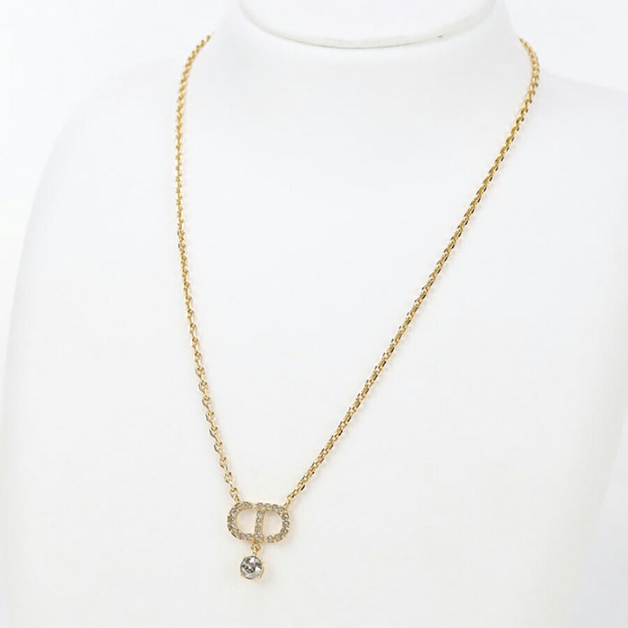 中古 ディオール ネックレス レディース ブランド Dior Petit CD N2890WOMCY D03S ゴールド アクセサリー USDCD96711011
