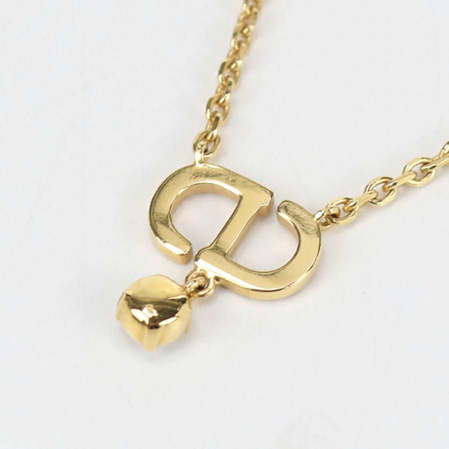 中古 ディオール ネックレス レディース ブランド Dior Petit CD N2890WOMCY D03S ゴールド アクセサリー USDCD96711011