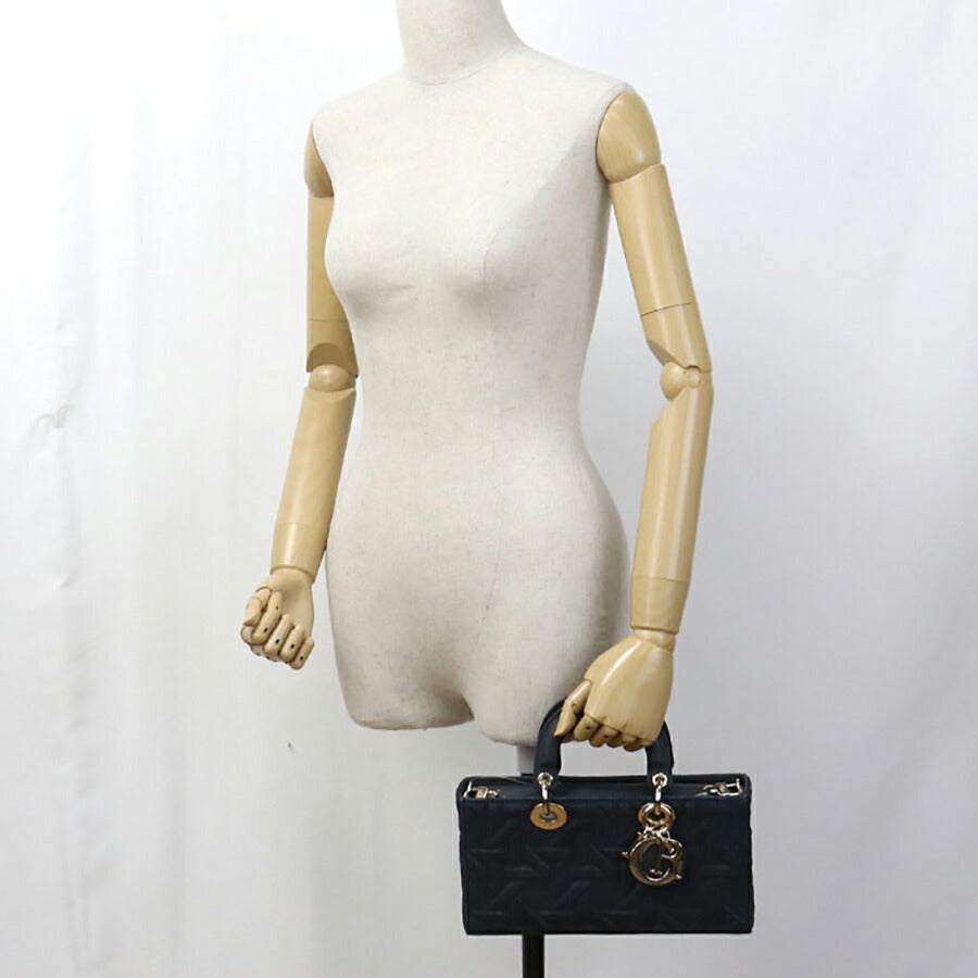 中古 ディオール ハンドバッグ レディース ブランド Dior レディ D-ジョイ ミディアム 2WAY M0540 ネイビー バッグ USDCD96715011