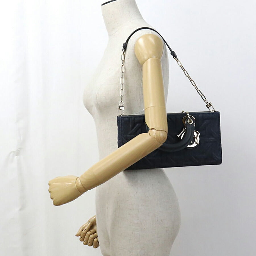 中古 ディオール ハンドバッグ レディース ブランド Dior レディ D-ジョイ ミディアム 2WAY M0540 ネイビー バッグ USDCD96715011