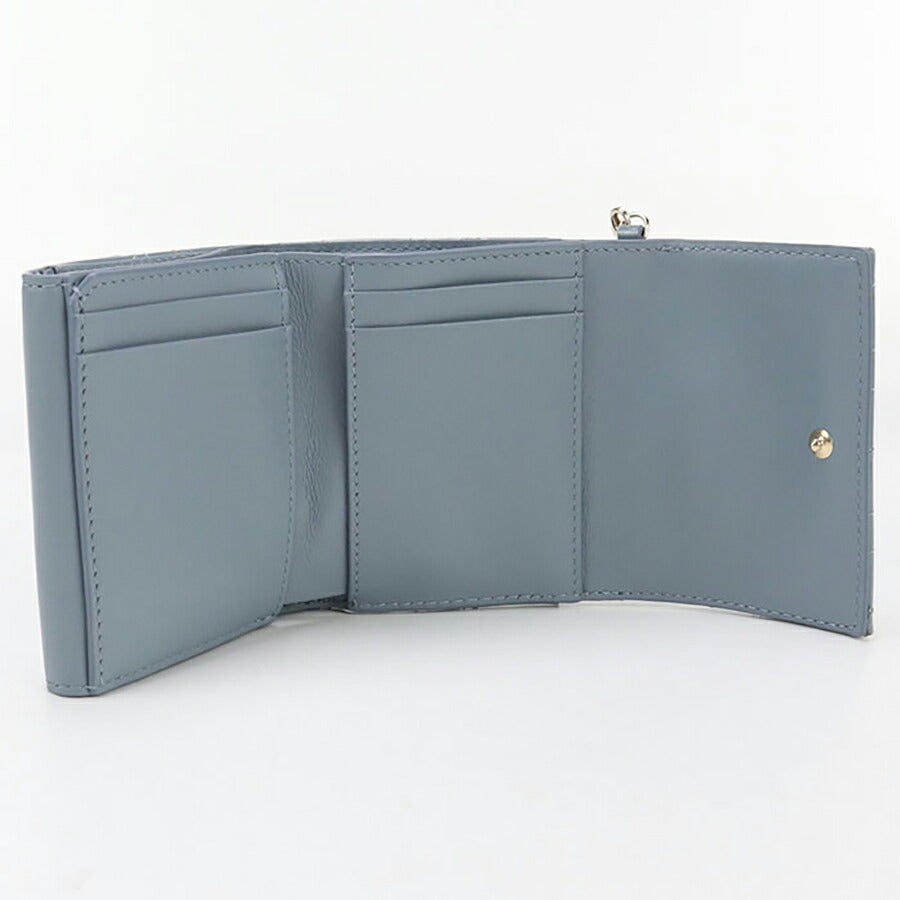 中古 ディオール 三折財布 レディース ブランド Dior レディディオール Lotus ウォレット S0181 OVRB ブルー 財布 USDCD96748011