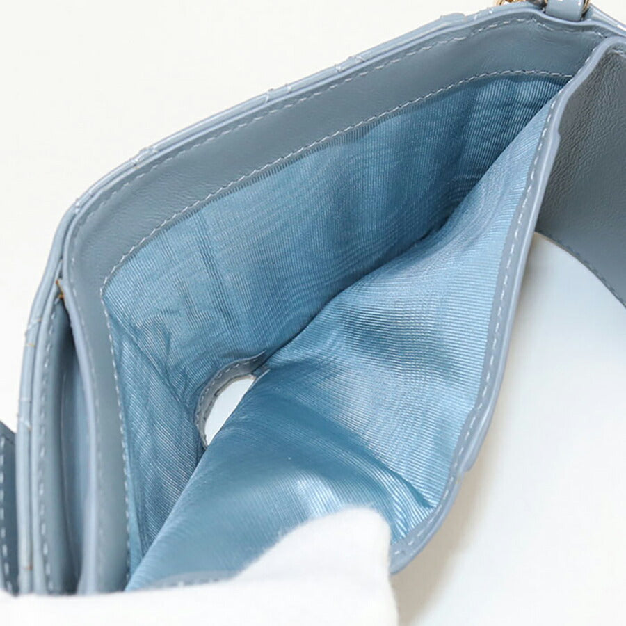 中古 ディオール 三折財布 レディース ブランド Dior レディディオール Lotus ウォレット S0181 OVRB ブルー 財布 USDCD96748011