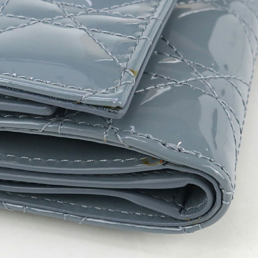 中古 ディオール 三折財布 レディース ブランド Dior レディディオール Lotus ウォレット S0181 OVRB ブルー 財布 USDCD96748011