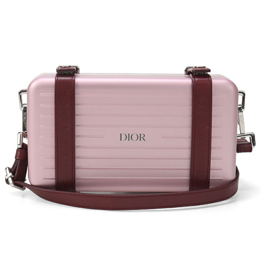 中古 ディオール 斜め掛け ショルダーバッグ ユニセックス ブランド Dior リモワ パーソナル クロスボディバッグ ピンク バッグ USDCD96808011