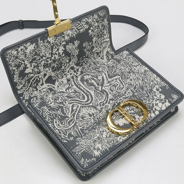 中古 ディオール 斜め掛け ショルダーバッグ レディース ブランド Dior 30 モンテーニュ グレー バッグ USDCD97075011
