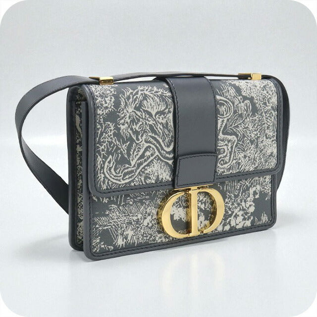 中古 ディオール 斜め掛け ショルダーバッグ レディース ブランド Dior 30 モンテーニュ グレー バッグ USDCD97075011