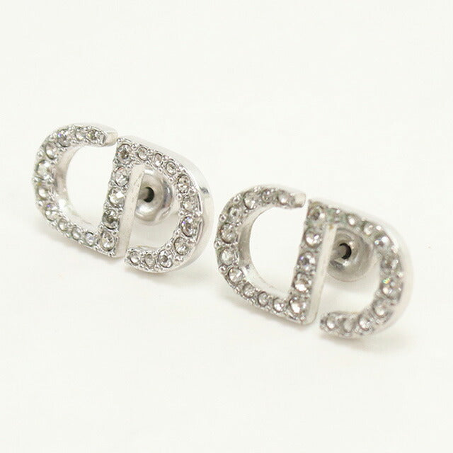 中古 ディオール ピアス レディース ブランド Dior Petit CD スタッドピアス E1742PTCCY_D102 シルバー アクセサリー USDCD97836011