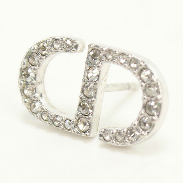 中古 ディオール ピアス レディース ブランド Dior Petit CD スタッドピアス E1742PTCCY_D102 シルバー アクセサリー USDCD97836011