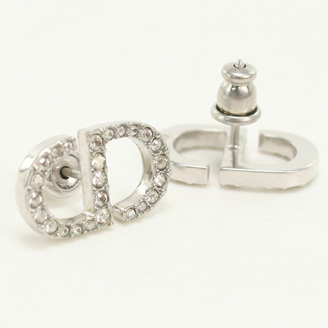 中古 ディオール ピアス レディース ブランド Dior Petit CD スタッドピアス E1742PTCCY_D102 シルバー アクセサリー USDCD97836011