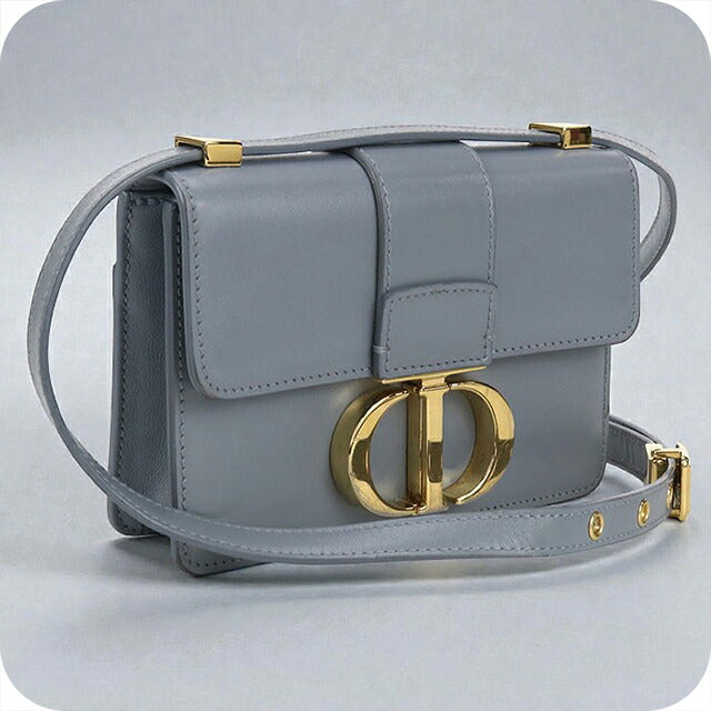 中古 ディオール Dior レディース ショルダーバッグ 30MONTAIGNE ブルー/ブラック レザー 中古 ディオール 斜め掛け ショルダーバッグ レディース ブランド Dior