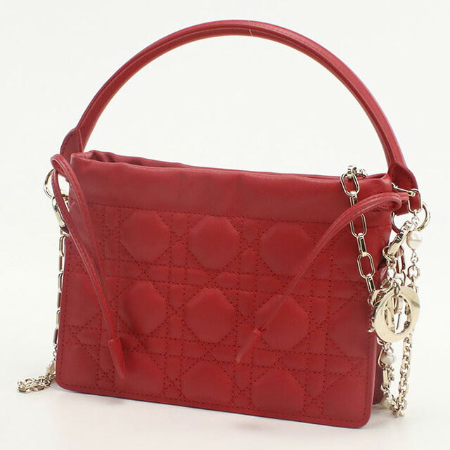 中古 ディオール ハンドバッグ レディース ブランド Dior レディディオール ミリー ミニバッグ S0981 ONMJ レッド バッグ USDCD98328011