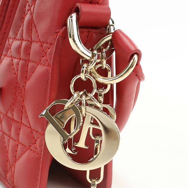 中古 ディオール ハンドバッグ レディース ブランド Dior レディディオール ミリー ミニバッグ S0981 ONMJ レッド バッグ USDCD98328011