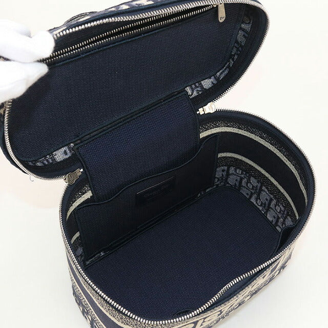 中古 ディオール ハンドバッグ レディース ブランド Dior ディオール オブリーク S5480VRIW ネイビー バッグ USDCD98341011