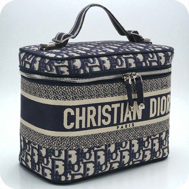 中古 ディオール ハンドバッグ レディース ブランド Dior ディオール オブリーク S5480VRIW ネイビー バッグ USDCD98341011