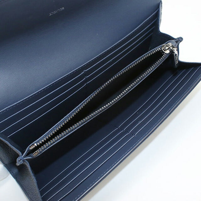中古 ディオール 長財布ニ折小銭入付き レディース ブランド Dior ディオールグラビティ ロング フラップウォレット 2ESBC328FGP ブルー USDCD98428011