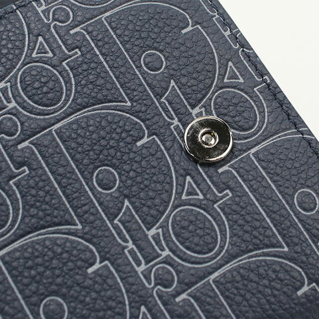 中古 ディオール 長財布ニ折小銭入付き レディース ブランド Dior ディオールグラビティ ロング フラップウォレット 2ESBC328FGP ブルー USDCD98428011
