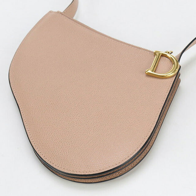 中古 ディオール 斜め掛け ショルダーバッグ レディース ブランド Dior サドル トリオ ショルダーバッグ レザー ピンク バッグ USDCD98881011