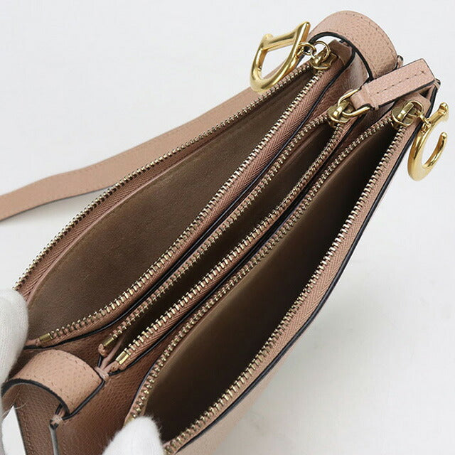 中古 ディオール 斜め掛け ショルダーバッグ レディース ブランド Dior サドル トリオ ショルダーバッグ レザー ピンク バッグ USDCD98881011