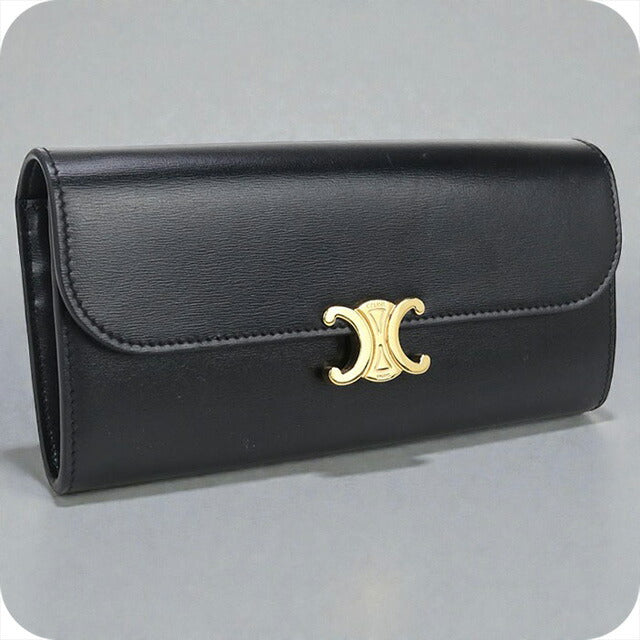 中古 セリーヌ 長財布二折 レディース ブランド CELINE トリオンフ