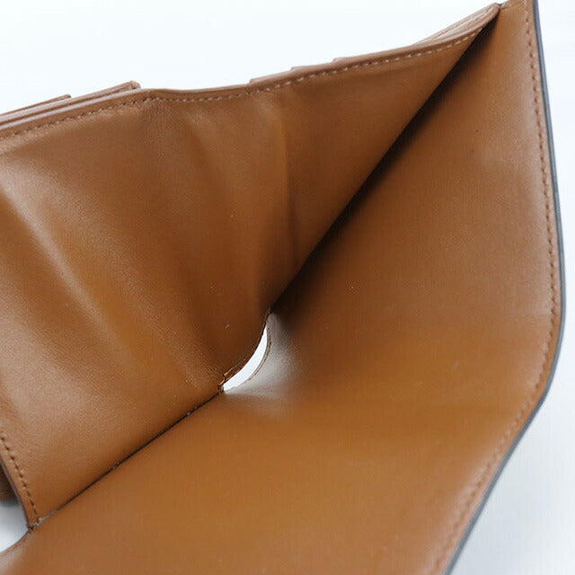 二手 Celine Trifold 钱包 女装品牌 CELINE Triomphe 帆布小号 Trifold 钱包 10D572BZ9 棕色钱包 USDCE102404011