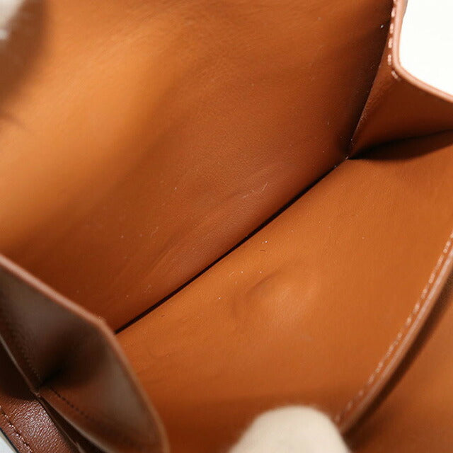 二手 Celine Trifold 钱包 女装品牌 CELINE Triomphe 帆布小号 Trifold 钱包 10D572BZ9 棕色钱包 USDCE102404011