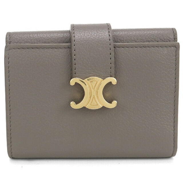 二手Celine Trifold钱包女装品牌CELINE细肩带钱包10M963GHH灰色钱包USDCE102414011