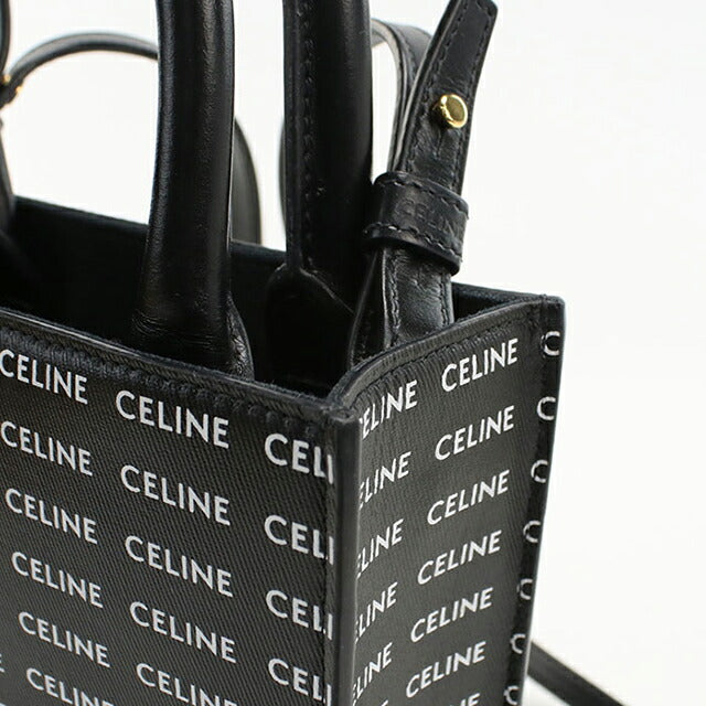 中古 セリーヌ ハンドバッグ レディース ブランド CELINE ミニ バーティカル カバ レザー 194372DT2.38AW ブラック バッグ USDCE102764011