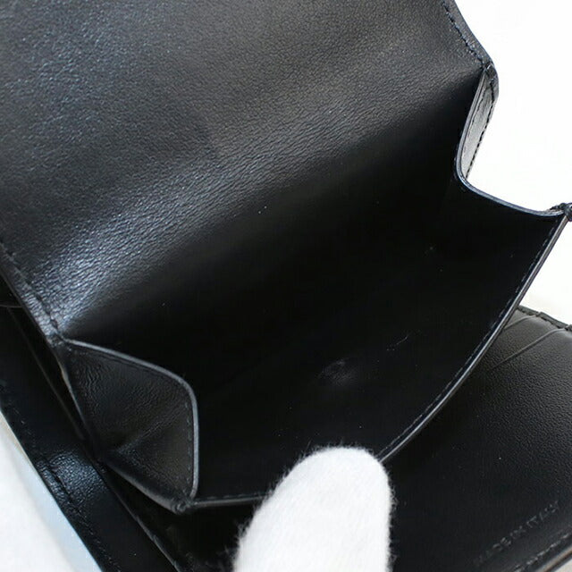 中古 セリーヌ 三つ折り財布 レディース ブランド CELINE トリオンフ スモールフラップウォレット 10D783DPV.38NO ブラック 財布 USDCE103820011