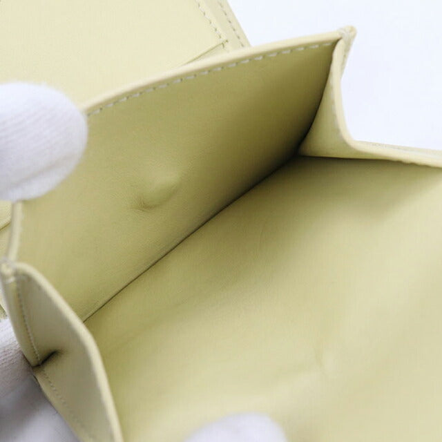 二手CELINE Trifold钱包女装品牌CELINE Triomphe小翻盖钱包10D78 3DPV黄色钱包USDCE104139011