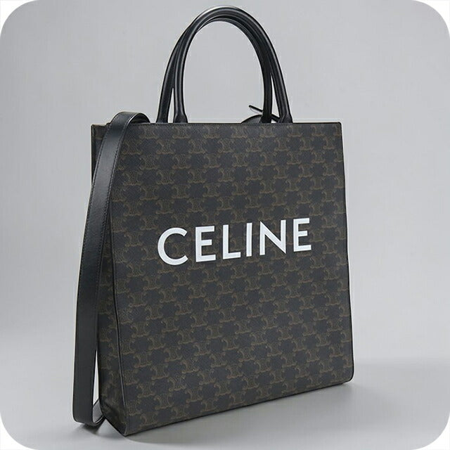 【中古】セリーヌ  CELINE  トリオンフ  バーティカルカバ  ミディアム  ブラック/MA2602011 CELINE】セリーヌ『トリオンフ ミディアム バーティカル カバ