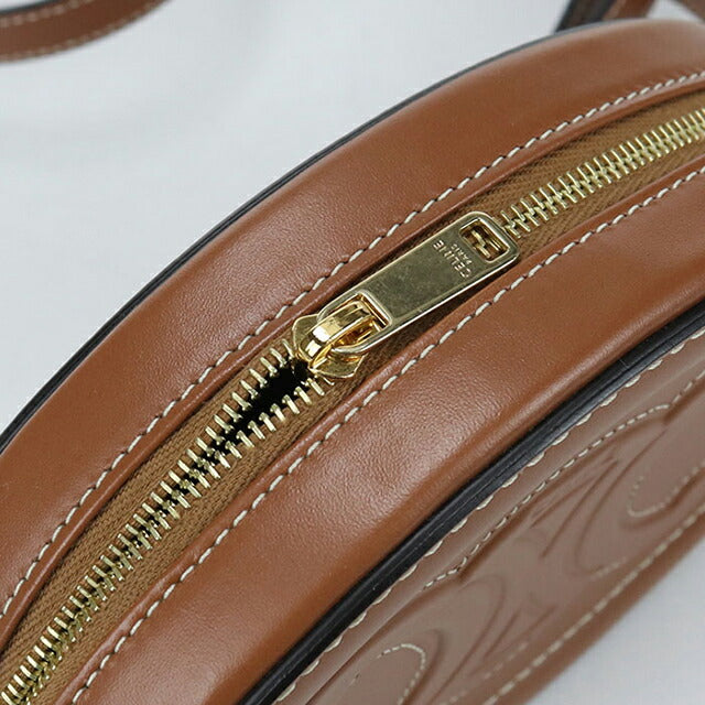 中古 セリーヌ 斜め掛け ショルダーバッグ レディース ブランド CELINE トリオンフ ブラウン USDCE107398011