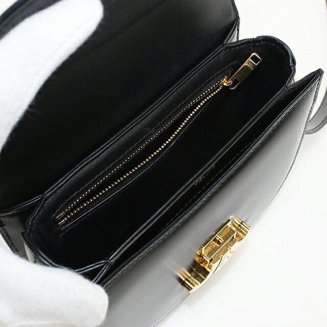 中古 セリーヌ 斜め掛け ショルダーバッグ レディース ブランド CELINE トリオンフ 110413 ブラック USDCE107924011
