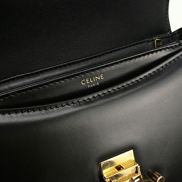 中古 セリーヌ 斜め掛け ショルダーバッグ レディース ブランド CELINE トリオンフ 110413 ブラック USDCE107924011