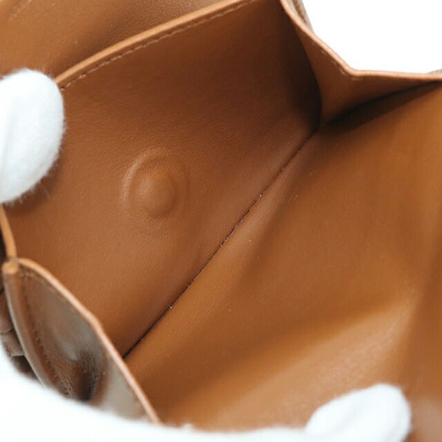 中古 セリーヌ 三つ折り財布 三折財布 レディース ブランド CELINE トリオンフ スモールフラップウォレット ベージュ 財布 USDCE108142011