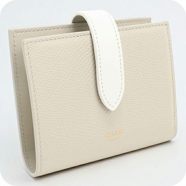 中古 セリーヌ 二つ折り財布 二折財布 レディース ブランド CELINE ストラップウォレット 財布 USDCE108212011
