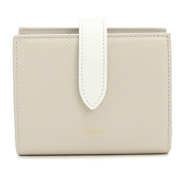 中古 セリーヌ 二つ折り財布 二折財布 レディース ブランド CELINE ストラップウォレット 財布 USDCE108212011