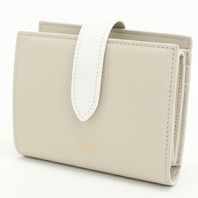 中古 セリーヌ 二つ折り財布 二折財布 レディース ブランド CELINE ストラップウォレット 財布 USDCE108212011