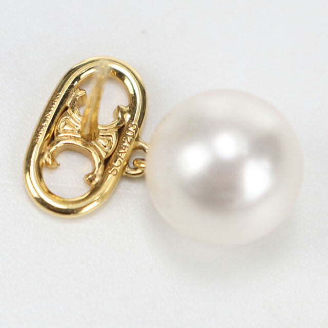 中古 セリーヌ ピアス レディース ブランド CELINE トリオンフ パール ゴールド アクセサリー USDCE108218011