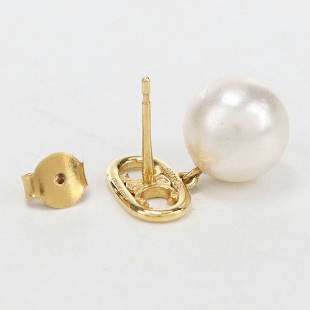 中古 セリーヌ ピアス レディース ブランド CELINE トリオンフ パール ゴールド アクセサリー USDCE108218011