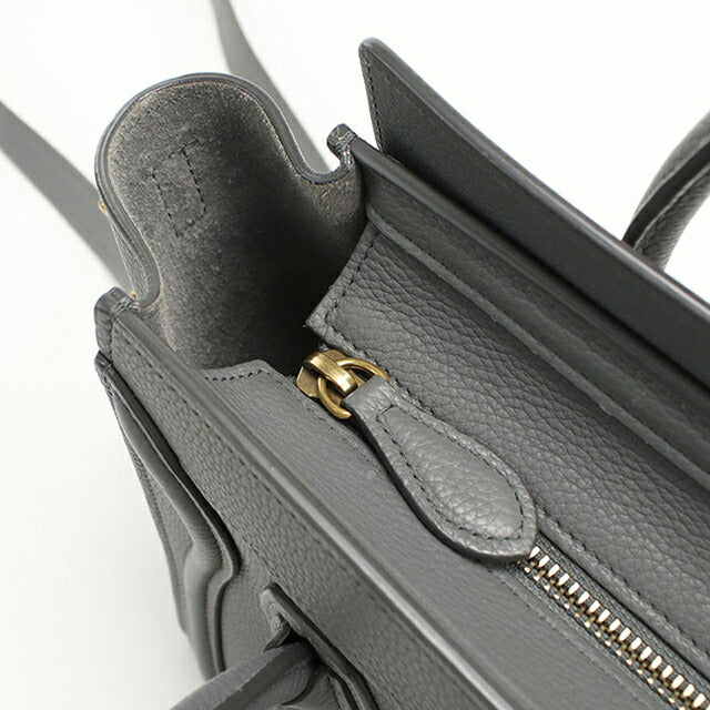 二手 Celine 手提包 女士品牌 CELINE Luggage Nano 189243AQL.10KL 灰色 USDCE108660011
