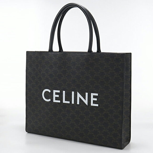 二手 Celine 手提包男士品牌 CELINE Triomphe 帆布立盖黑色 USDCE108824011