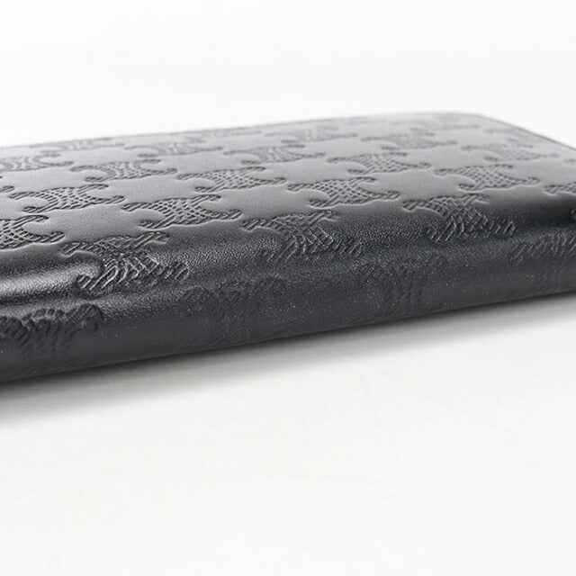 中古セリーヌ长财布拉ウンドァァスナー メンズ ブランド CELINE torigonfuenbosu rajiジジジジウォretto burakku USDCE109053011