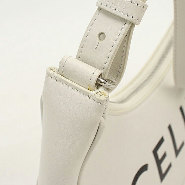 中古 セリーヌ セミショルダー レディース ブランド CELINE アヴァ ワンショルダー レザー 193953 ホワイト USDCE109798011