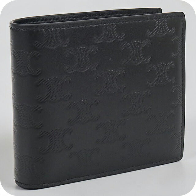 CELINE／セリーヌ トリオンフ バイフォールド ウォレット 二つ折り財布 CELINE（セリーヌ） 二つ折り財布 Bi-fold Wallet with Coin バイ