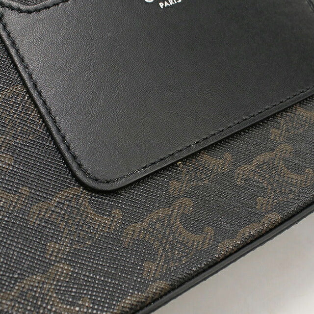 中古 セリーヌ ショルダーバッグ メンズ ブランド CELINE トリオンフキャンバス フラップメッセンジャーバッグ 111592ETH.38SI ブラック USDCE112049011