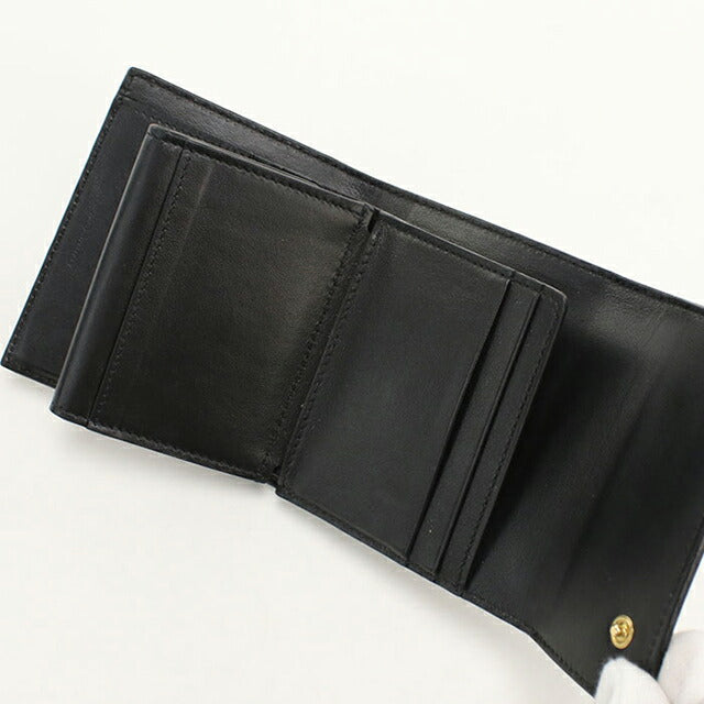 中古 セリーヌ 三つ折り財布 三折財布 レディース ブランド CELINE スモールトリフォールド 10B573BEL.38NO ブラック USDCE112614011
