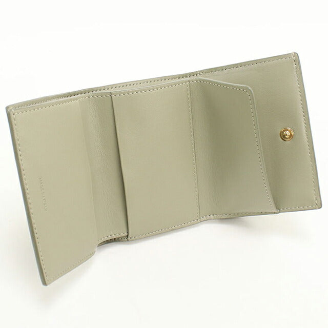 中古 セリーヌ 三つ折り財布 三折財布 レディース ブランド CELINE トリフォールドウォレット グレー USDCE113504011